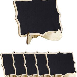 New 24 Count Small Tabletop Chalkboard Signs + Liquid Chalk Markers